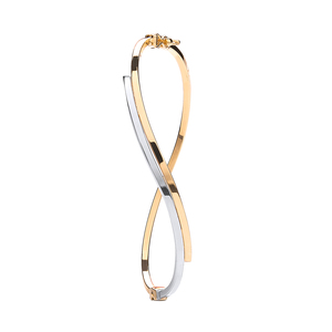 Figure-8 Bangle in Gold and Silver colour