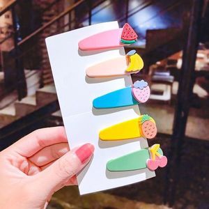 5 Pcs Set of Colourful Fruit Hair Clips