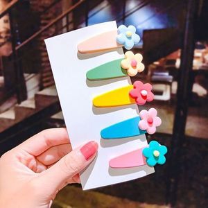 5 Pcs Set of Colourful Flower Hair Clips