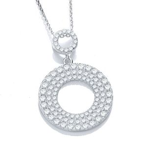 Micro Pavé Fancy Pendant CZ with 18" Chain