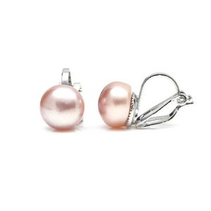 9 - 10 mm Lavender Purple Freshwater Pearl Clip On Earrings