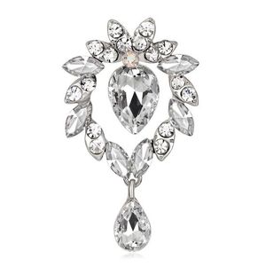 Teardrop Diamante Crystal Wreath