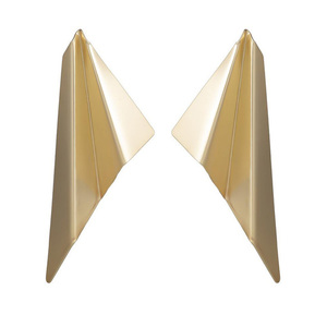 Paper Rocket Design Stud Earrings