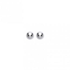 9ct White Gold 4mm Ball Stud Earrings 