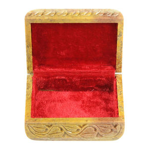 Stone Box with Floral Pattern