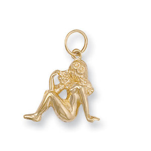 Virgo Zodiac, 9ct Gold