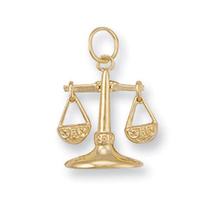 Libra Zodiac, 9ct Gold