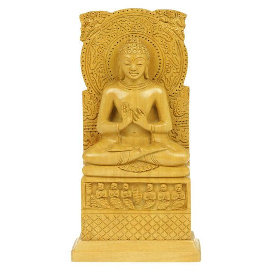 Meditating Buddha on Pedestal