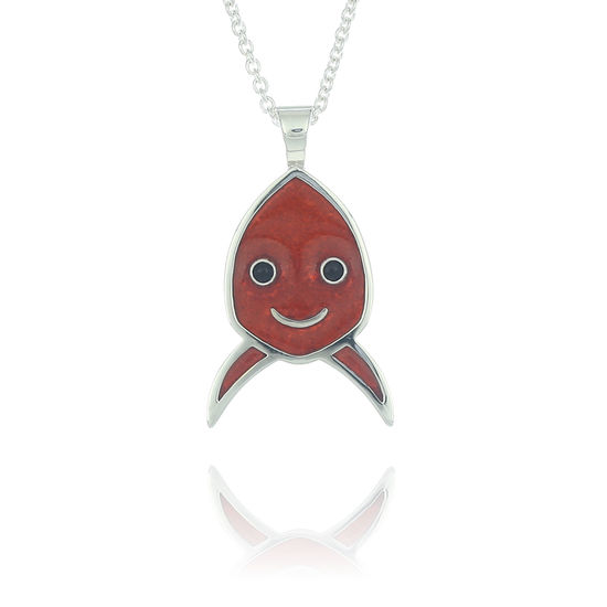 Happy Goldfish Pendant Necklace