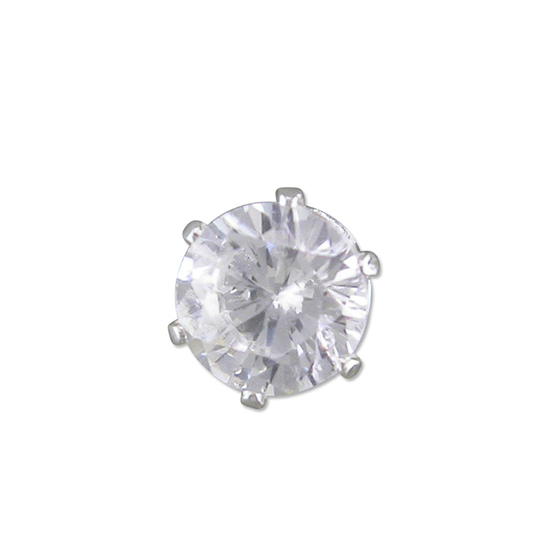 Men's Single CZ Earring (5mm)