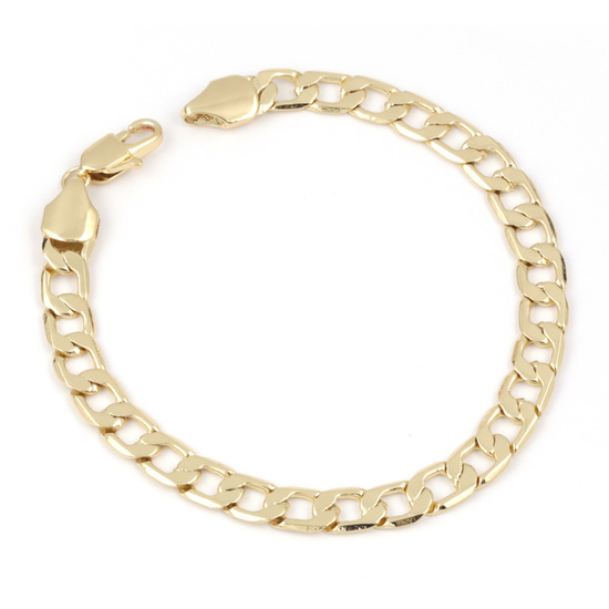 14ct gold plated snake chain bracelet