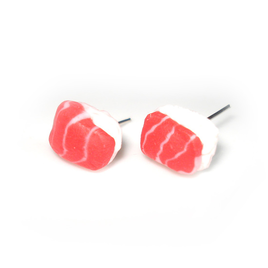 Miniature Red and White Toro Tuna Sushi