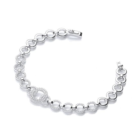 Micro Pavé 164 White CZs Bracelet 7.5"/19cm