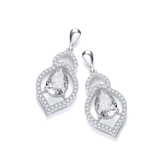 Micro Pavé Tear Drop CZ Earrings