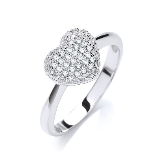 Micro Pavé Heart Ring