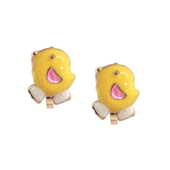 Yellow Baby Chic Clip On Earrings