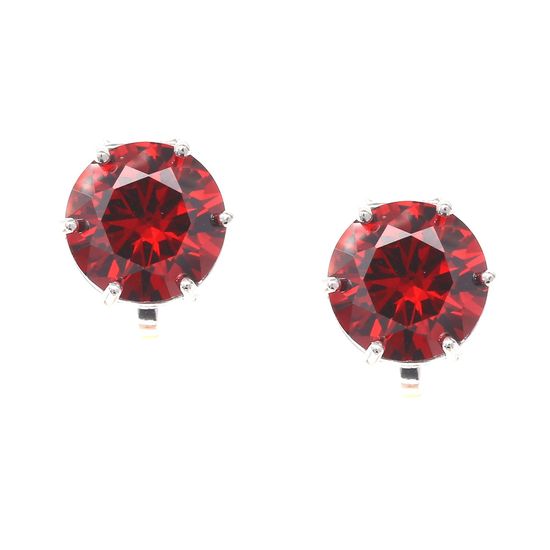 Simulated Red Garnet January Birthstone CZ Crystal...