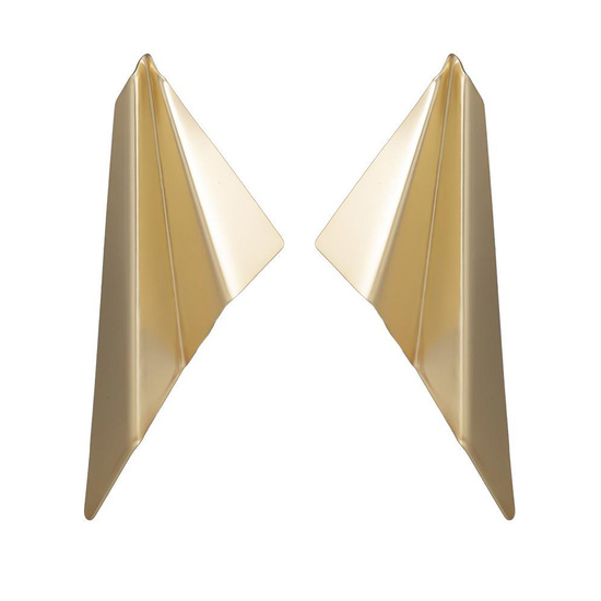 Paper Rocket Design Stud Earrings
