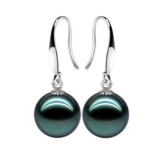 Tahitian Pearls Earrings with Sterling Silver Hooks