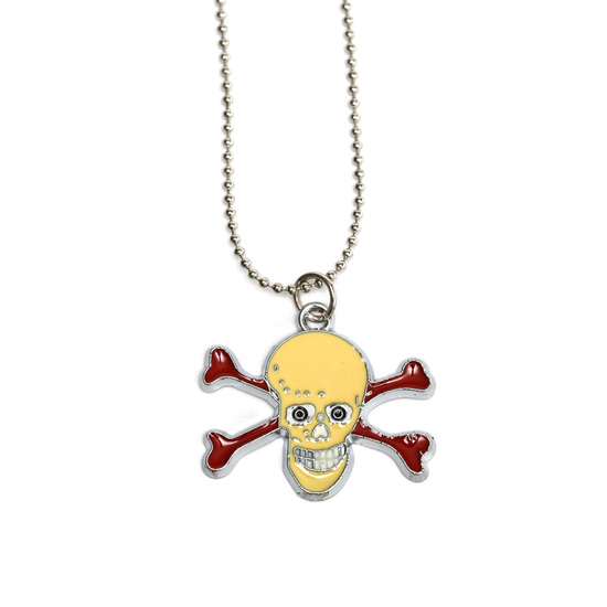 Yellow Skull and Red Crossbones