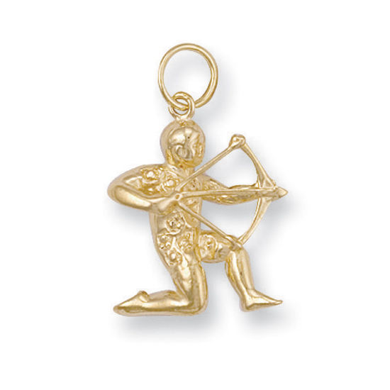 Sagittarius Zodiac, 9ct Gold